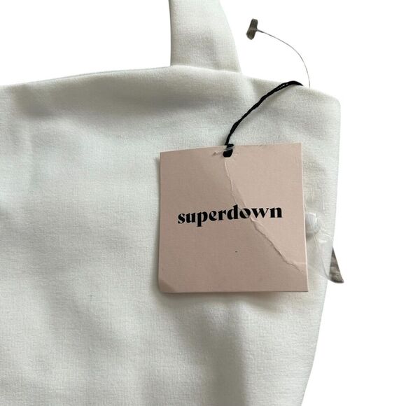 Superdown NWT Reece Halter Bodysuit White - Picture 10 of 12